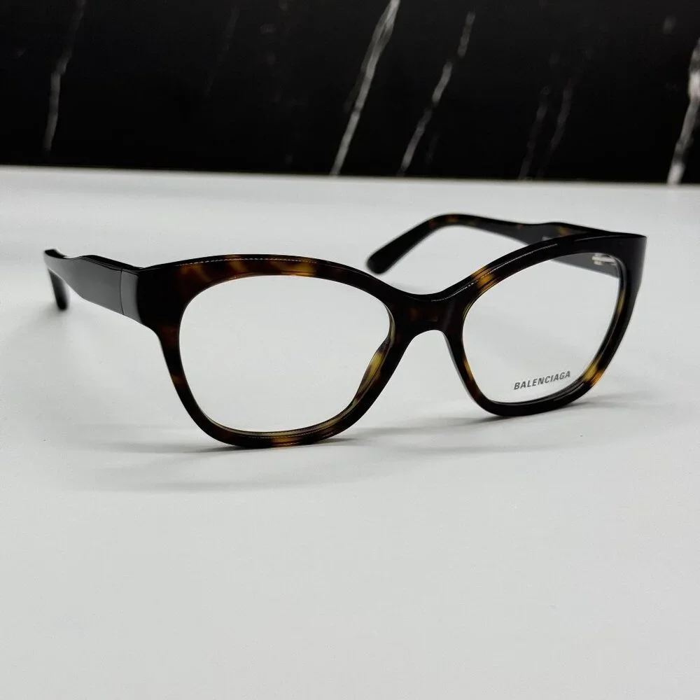 NEW BALENCIAGA BB0213O 002 CAT EYE HAVANA WOMEN EYEGLASSES BALENCIAGA